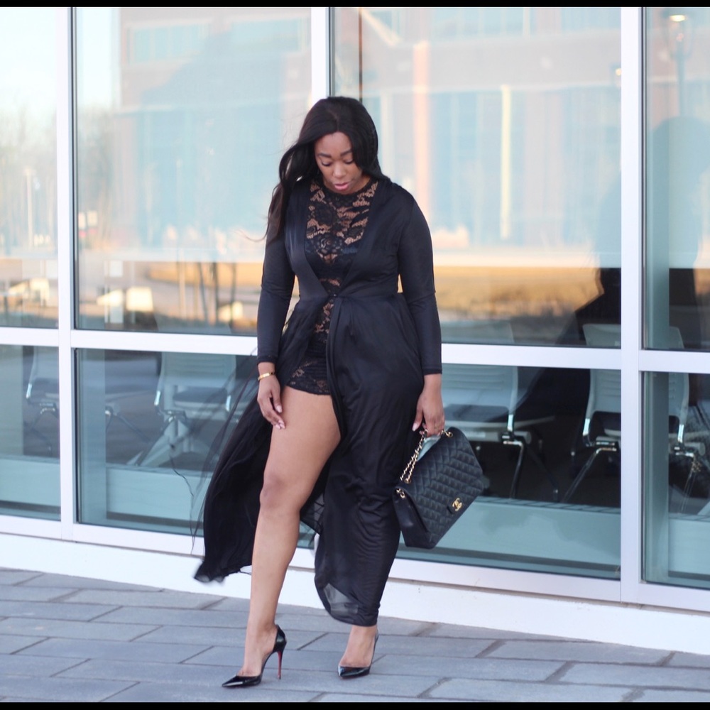 Tulle overcoat 2 piece